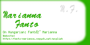 marianna fanto business card